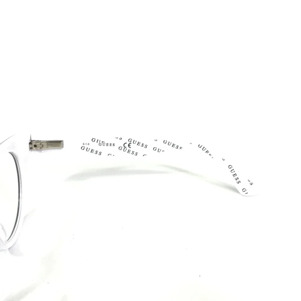 Guess Eyeglasses Frames GU9192 005 Black White Round Cat Eye Full Rim 47-16-130